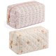 thumbnail image 1 of Bolsa de maquillaje HHQQWZ, bolsa de cosméticos de viaje, rosa y blanca, pequeña flor, 1 of 7