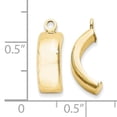 thumbnail image 3 of Finest Gold 14K Yellow Gold Polished Earring Jackets, 3 of 3