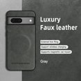 thumbnail image 3 of Decase Compatible with Google Pixel 7A Fashion Magnetic Case,Anti-Fingerprint PU Leather Phone Cover,Mag-Safe Case,Slim Fit Shockproof Protective Phone Case For Google Pixel 7A,Gray, 3 of 10
