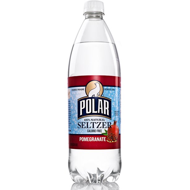 Polar Seltzer Water, Pomegranate, 33.8 Fl Oz, 12 Count