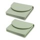 thumbnail image 1 of Estuche para tarjetas de visita de cuero PU Uxcell, 2 piezas, billetera para tarjetas de nombre, verde, 1 of 6