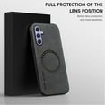 thumbnail image 4 of Allytechgroup Galaxy A14 5G Case, Magsafe Compatible Shockproof Vintage PU Leather Mangetic Back Cover Anti-Scratch Phone Case for Samsung Galaxy A14 5G, Gray, 4 of 10