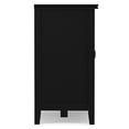 thumbnail image 6 of Simpli Home Artisan SOLID WOOD 66 inch Wide Wide 4 Door Storage Cabinet in Black, 6 of 12