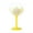 Yellow, variant on Hand Painted Flower Glass Goblet, 20.6Oz Fresh Colorful Stemmed Wine Glasses