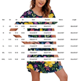thumbnail image 3 of Harpily SleepWear for Women Short Sleeve Crew Neck Mid Dress Built-in Side Pockets Summer Indoor Outfit M, 3 of 4
