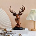 thumbnail image 5 of Hometravel Deer Figurine Desk Ornament, Resin Craft Wealth Attraction Decor, Elegant Office Decoration for Desktop and Shelf Display, 5 of 5