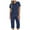Blue, variant on Women's Pajama Sets Solid Color Two Piece Home Wear V Neck Top Shorts Pjs Sets