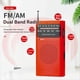 thumbnail image 2 of Full-Band Small Portable Radio Mini AM FM Pointer Pocket Radio Red, 2 of 5