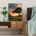 thumbnail image 5 of Sunset Meadow Tree Canvas Wall Art Print, Living Room Bedroom Kitchen Hallway Decor, 5 of 8