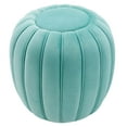thumbnail image 5 of Ottoman Accent Tufted Chair , Blue, Velvet, Modern Contemporary, Mid Century Living Hotel Lounge Cafe Lobby, 5 of 7