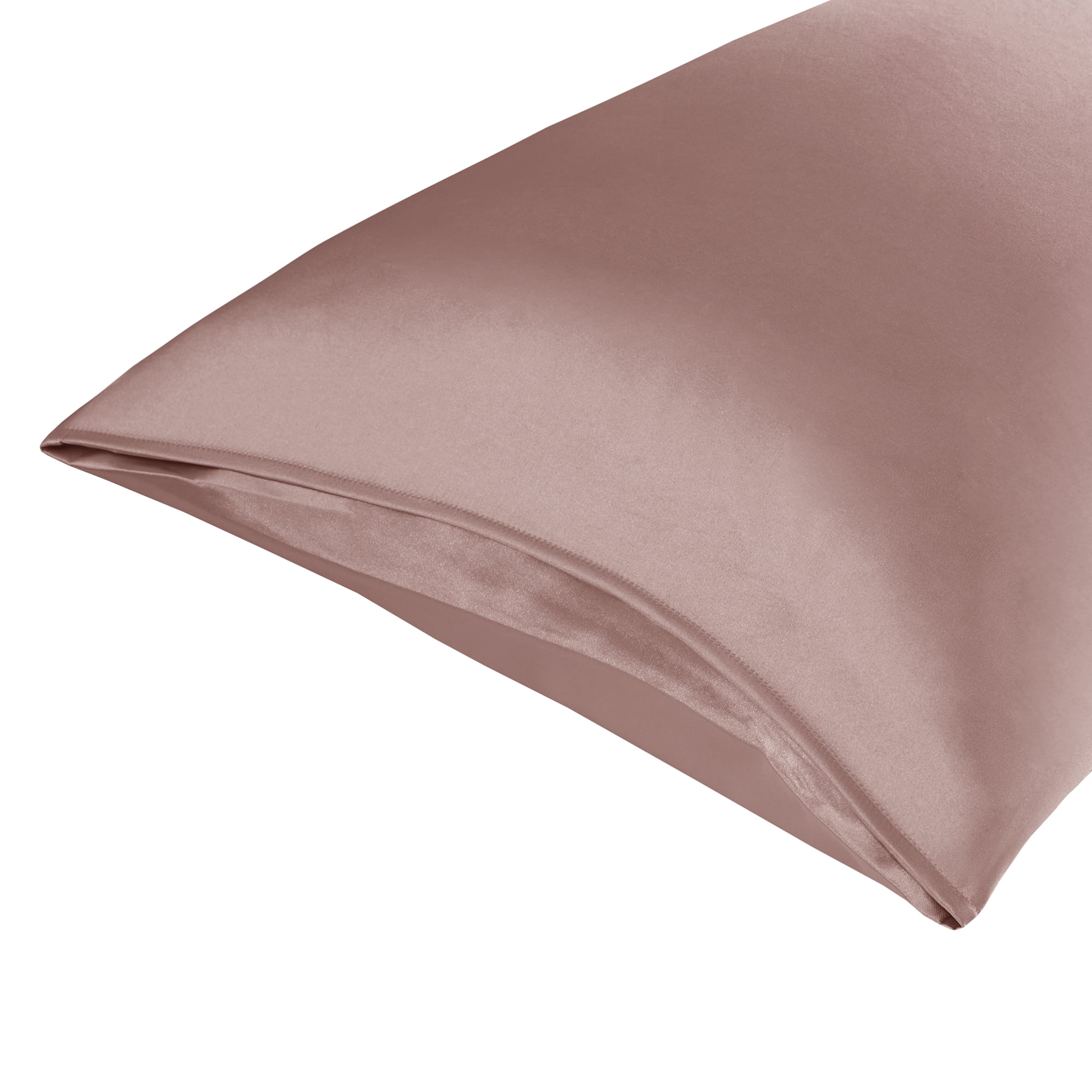 Mainstays Satin Pillowcase – Standard – Blush Pink – Frizz Control & Cooling Comfort – 1 Pack