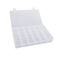 thumbnail image 1 of SHISUYAN Portable 36-Grid Clear Hard Plastic Adjustable Jewelry Organizer Box Storage Container Case with Removable Dividers, 1 of 8