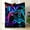 40*50in, variant on Gaming Throw Blanket with Neon Glow Controller Design, Soft Plush Flannel, All-Season Use for Bedroom, Sofa, Game Room. Machine Washable, Perfect Gift for Teens.
