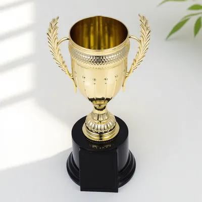 FRCOLOR Giant Trophy Cup Award PVC Golden Large and for Primary School Activities 1Set