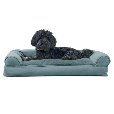 UPC: 0842229105773 | FurHaven Pet Products | Plush & Suede Pillow Sofa Pet Bed for Dogs & Cats  Deep Pool  Medium