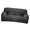 thumbnail image 1 of Funda para sofá plazas Funda para sofá de elastano elástico de muebles de color sólido a prueba de polvo gris perfecl Protector de sofá todo incluido, 1 of 7