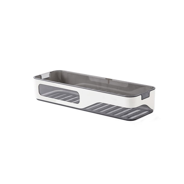 Estante De Plástico Para Ducha De Baño Y Cocina, Cesta De Succión, Estante Caddy, Estante De Baño De Lujo Montado En La Pared Moyic HA025740-03