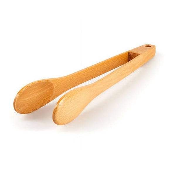 G S I Outdoors Kitchen Utensil 46123 Rakau; Tong; Natural Oil; Beech Wood; Safe For Non-Stick Coookware
