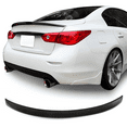 thumbnail image 2 of Ikon Motorsports Compatible with 14-24 Infiniti Q50 Sedan Fiber Glass FTP O Style Rear Trunk Spoiler Wing Lid 2014 2015 2016 2017 2018 2019 2020, 2 of 7