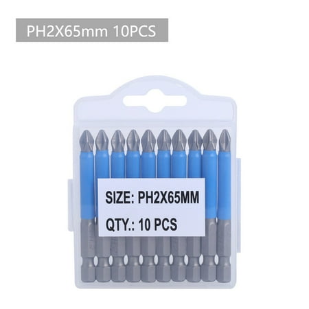 

Non-Slip Ph2 Magnetic Batch Head Cross Screwdriver Hardness Impact Drill Bit