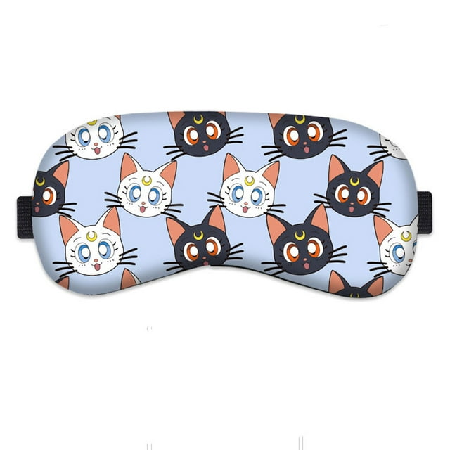Máscara para dormir Sailors Moons Luna Cat Anime Super Soft