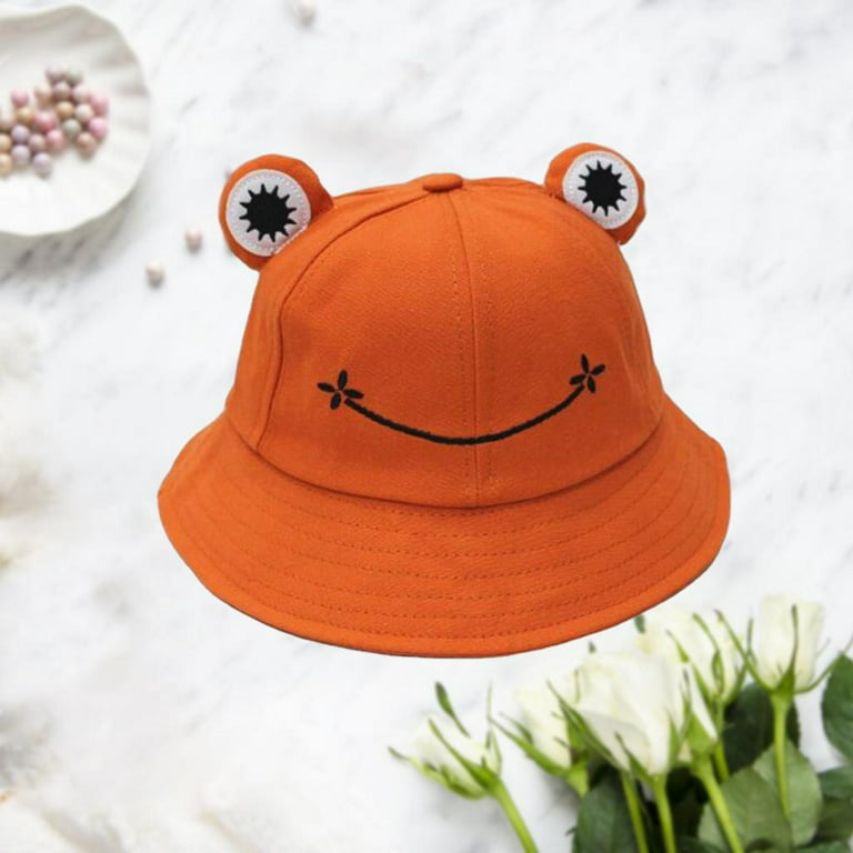 Frog Bucket Hat for Kids Adult, Sun Hat Cute Frog Hat Outdoor