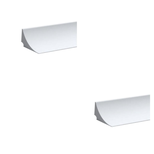 Naiovety Barrera de ducha con tira inferior de goma ajustable para garaje Flexible y fiable Blanco 80 cm Blanco 80 cm 2Conjunto