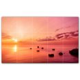 thumbnail image 1 of Picture-Tiles.com: Sunset Ceramic Tile Wall Mural WAL500970-53S. 21.25"W x 12.75"H using (15) 4.25" x 4.25" Ceramic Tiles-Satin Finish, 1 of 3