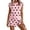 Pink, variant on Womens Lounge Sets Ribbed Trim Polka Dot Print Tank Split Mini Skort 2pcs Set Sleeveless Polka Dot Sets