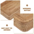 thumbnail image 3 of Rattan Woven Tray Decorative Rattan Tray Rectangle Breakfast Bathroom Outdoor, 3 of 6