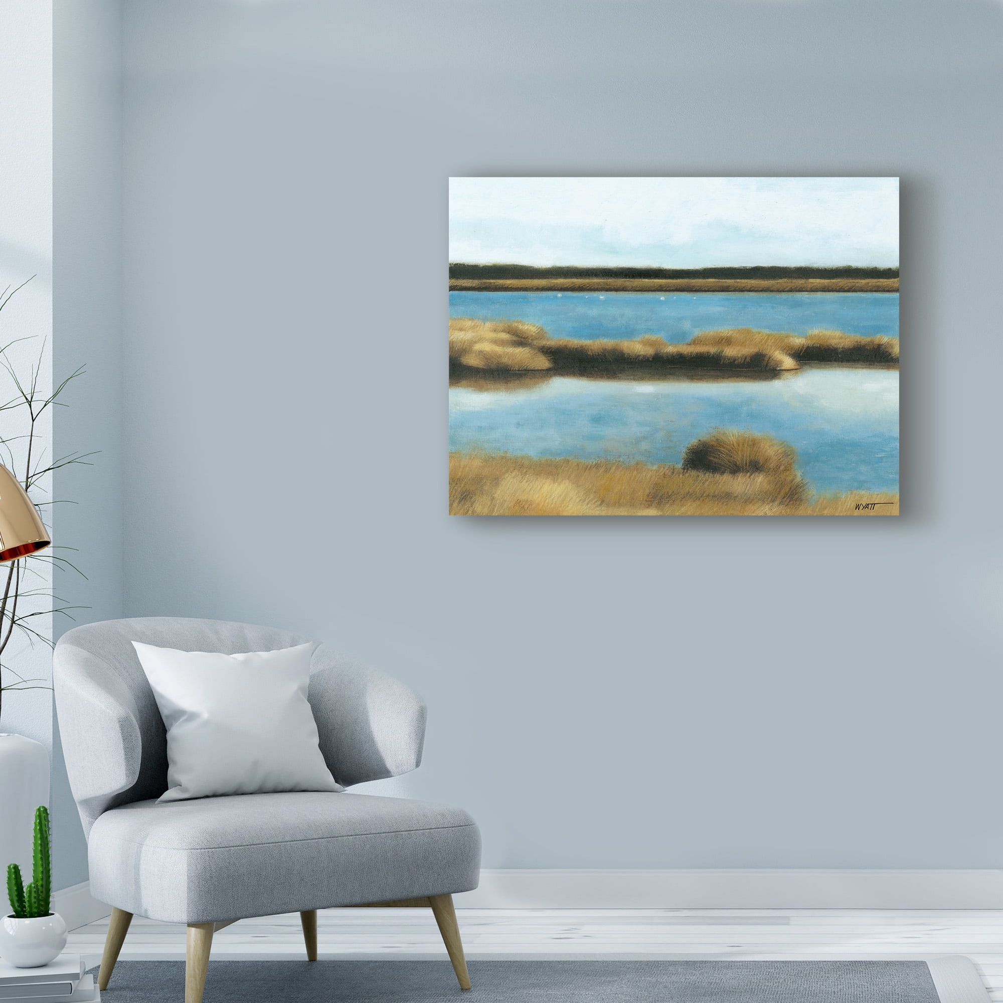 Trademark Fine Art 'Wet Lands II' Canvas Art by Norman Wyatt