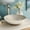 Beachcomber, variant on Native Trails Verona Handmade Murano Glass Bathroom Sink - 16.25x16.25x4.5 Bianco 16.25x16.25x4.5