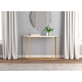 thumbnail image 4 of Safdie & Co. Table D'Entrée Console, Table D'Appoint 44po L Marbre avec Métal Doré pour Salon, 4 of 5