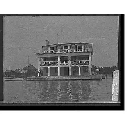 Historic Print, [Detroit] Motor Boat Club, front view, [Detroit, Mich.], 16" x 20"