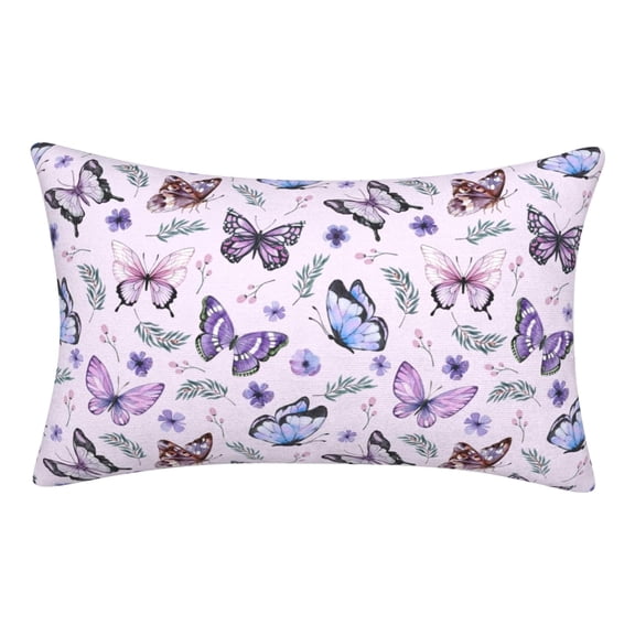 16×24 Inch Reversible Vintage Floral Lumbar Pillow Cover, Chinoiserie Boho Farmhouse Linen Cushion Case, Neutral‑Tone Spring Decorative Throw Pillow Shell for Sofa, Couch and Bedroom Bed Decoration