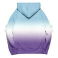 thumbnail image 4 of ylioge S-5X Womens Plus Size Hoodies with Front Pocket Fleece Lined Sweatshirts Bowknot Long Sleeve Pullover Gradient Printed Drop Shoulder Tops, 4 of 5