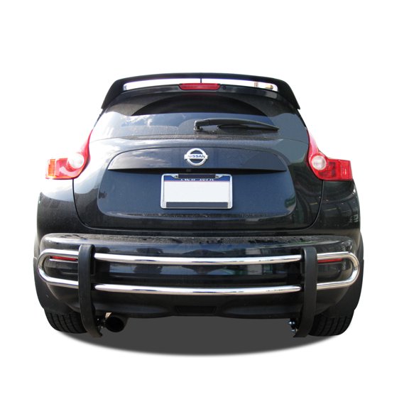 Black Horse Rear Bumper Guard Double Tube Stainless Steel Compatible with 2011-2017 Nissan Juke-8NIJUSS