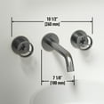 thumbnail image 5 of Vigo Vg05007 Cass 1.2 GPM Wall Mounted Widespread Bathroom Faucet, 5 of 12