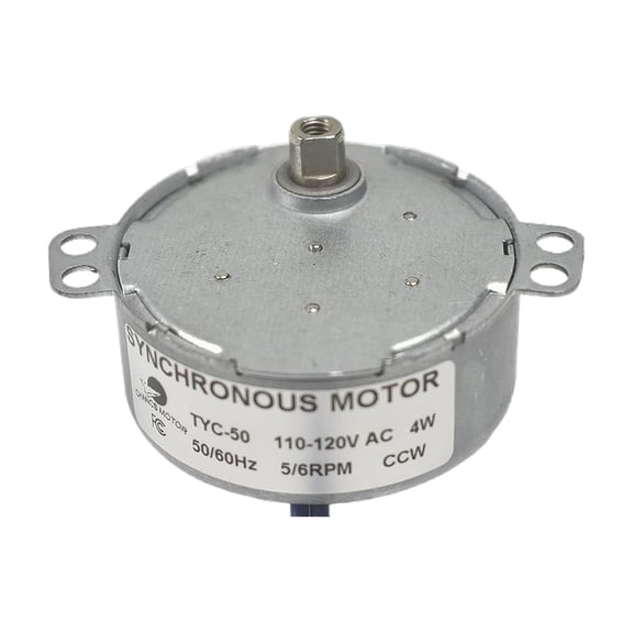 CHANCS TYC-50 Synchronous Motor Turn Table 110V AC 5-6RPM CCW Flush Shaft 5.5mm Small Gear Motor