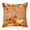 Brown, Orange, variant on Throw Pillow Covers, Orange Pumpkins Fall 24x24 Pillow Covers for Couch/Sofa/Bed, Thanksgiving Branches Maple Leaves Wood Decorative Square Linen Cushion Pillowcase for Home Decor