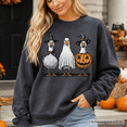 thumbnail image 2 of Haunting Honkers Goose Sweatshirt, Funny Halloween Costumes Sweater, 2 of 11