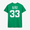 thumbnail image 3 of Unisex Mitchell & Ness Larry Bird Kelly Green Boston Celtics Hardwood Classics Name & Number T-Shirt, 3 of 6