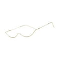 thumbnail image 2 of Gafas de Media Montura Fernando Gafas Falsas Sin Lentes Marco Dorado, 2 of 8