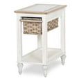 thumbnail image 2 of Sea Wind Florida Island Breeze Wood Chairside Table in White/Brown, 2 of 2