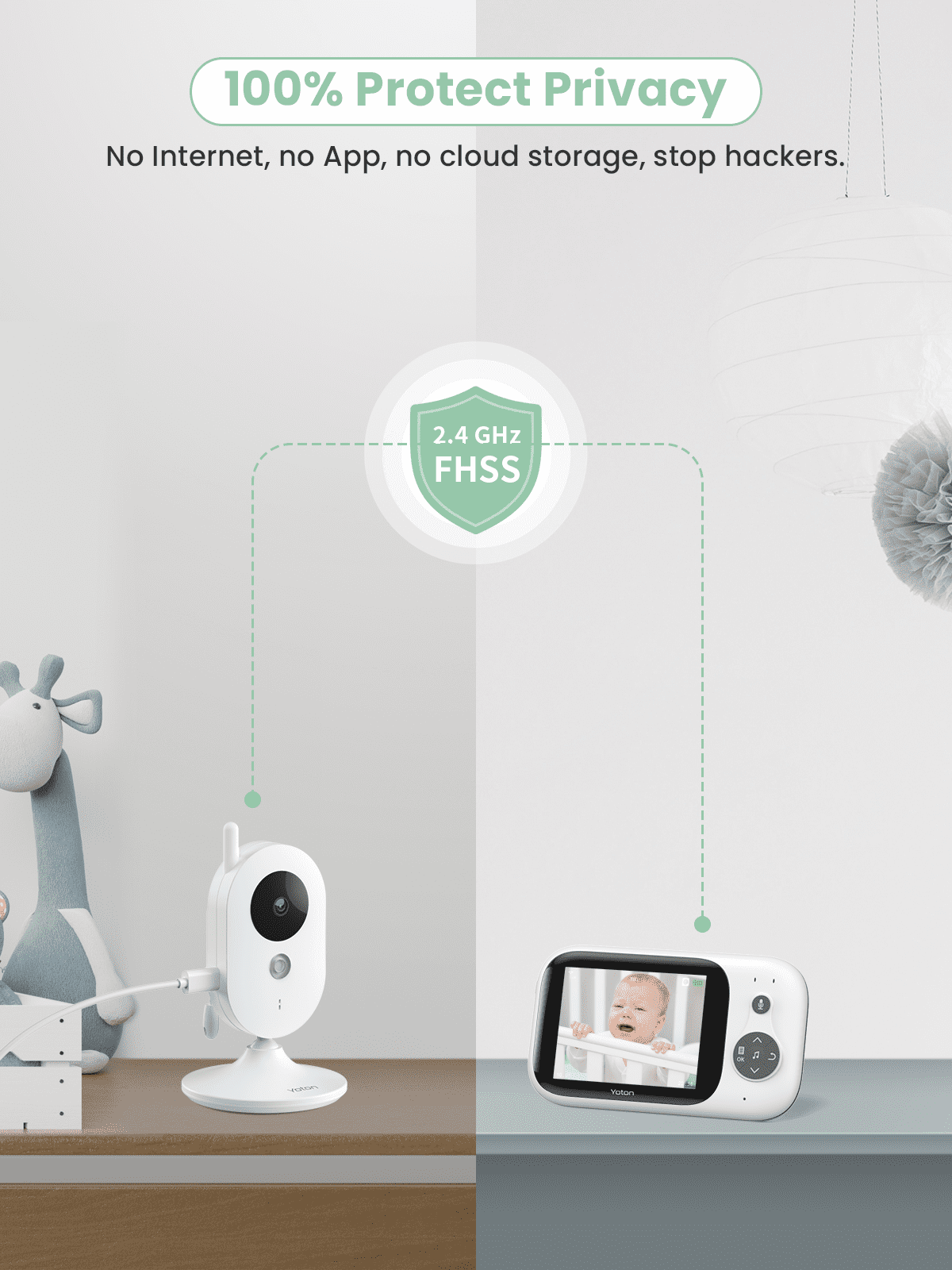 BABYPHONE CAMERA VICTURE BM45 VIDEO BABY MONITOR X0017L4K5Z - A2iS