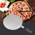 thumbnail image 1 of Pizza Peel - 10in Round Stainless Steel Non-Slip Pizza Peel Shovels Baking Shovel Paddle Circular Design Kitchen Pastry Tools(10 in), 1 of 7