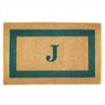 thumbnail image 1 of Nedia Home 02026J Single Picture - Green Frame 22 x 36 In. Heavy Duty Coir Doormat - Monogrammed J, 1 of 1