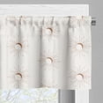 thumbnail image 5 of Ambesonne Boho Valance & Curtain, Moons Monochrome Celestial Art, 55"x36", Pale Caramel and Off White, 5 of 7