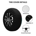 thumbnail image 3 of Kdxio Spare Tire Cover for RV Trailer, Waterproof Wheel Cover,Camper Spare Tire Cover Fit for Rv SUV Truck Travel Trailer 15 inch-Hawaii Palms, 3 of 8