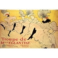 thumbnail image 3 of de Toulouse-Lautrec, Henri 14x11 Black Modern Framed Museum Art Print Titled - La Troupe de Mademoiselle Eglantine, 3 of 5